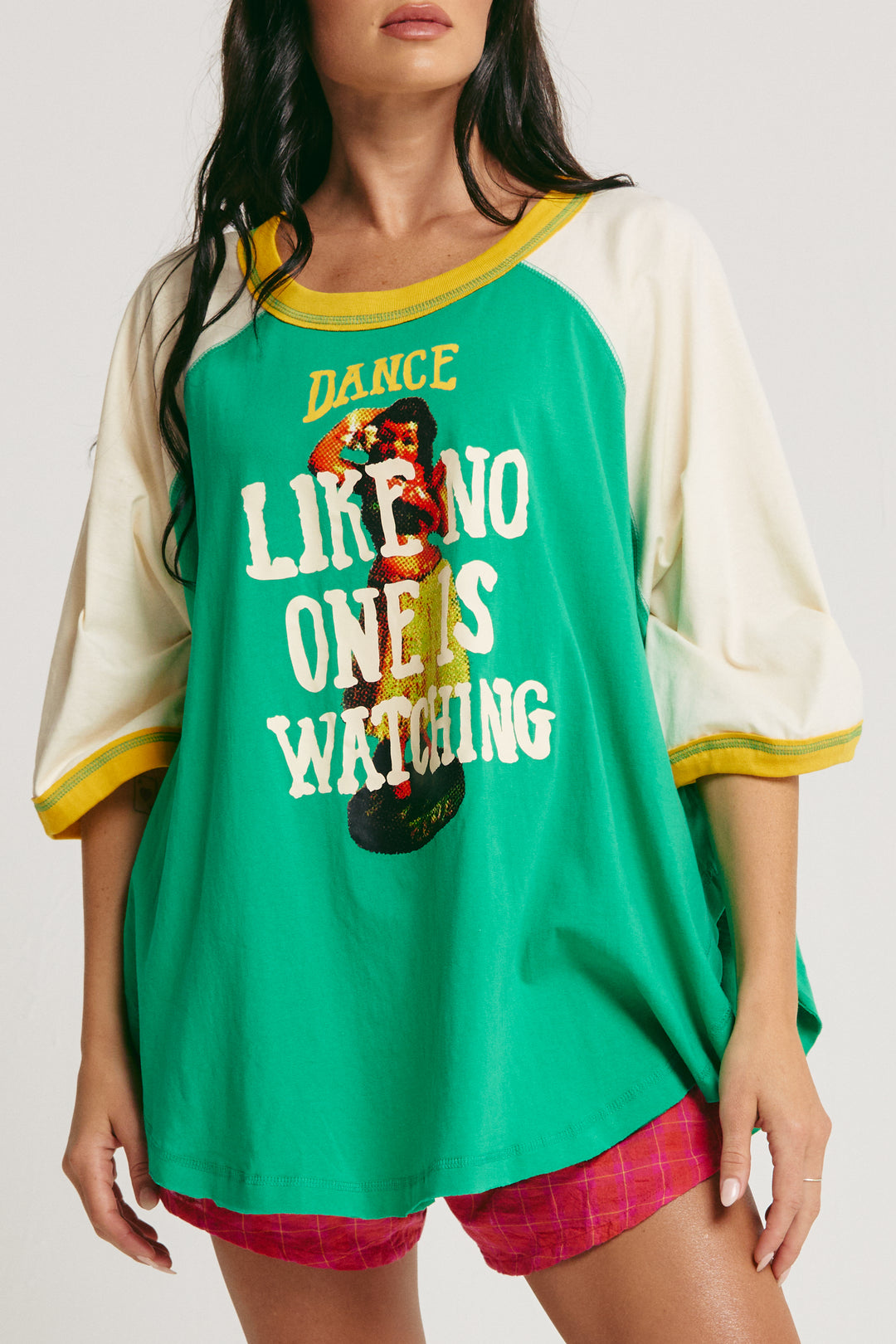 THE DANCE RAGLAN TEE - GREEN