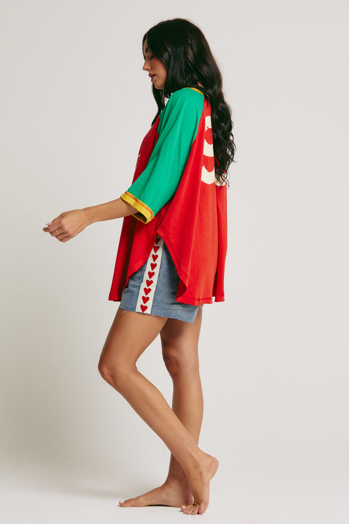 THE DANCE RAGLAN TEE - RED