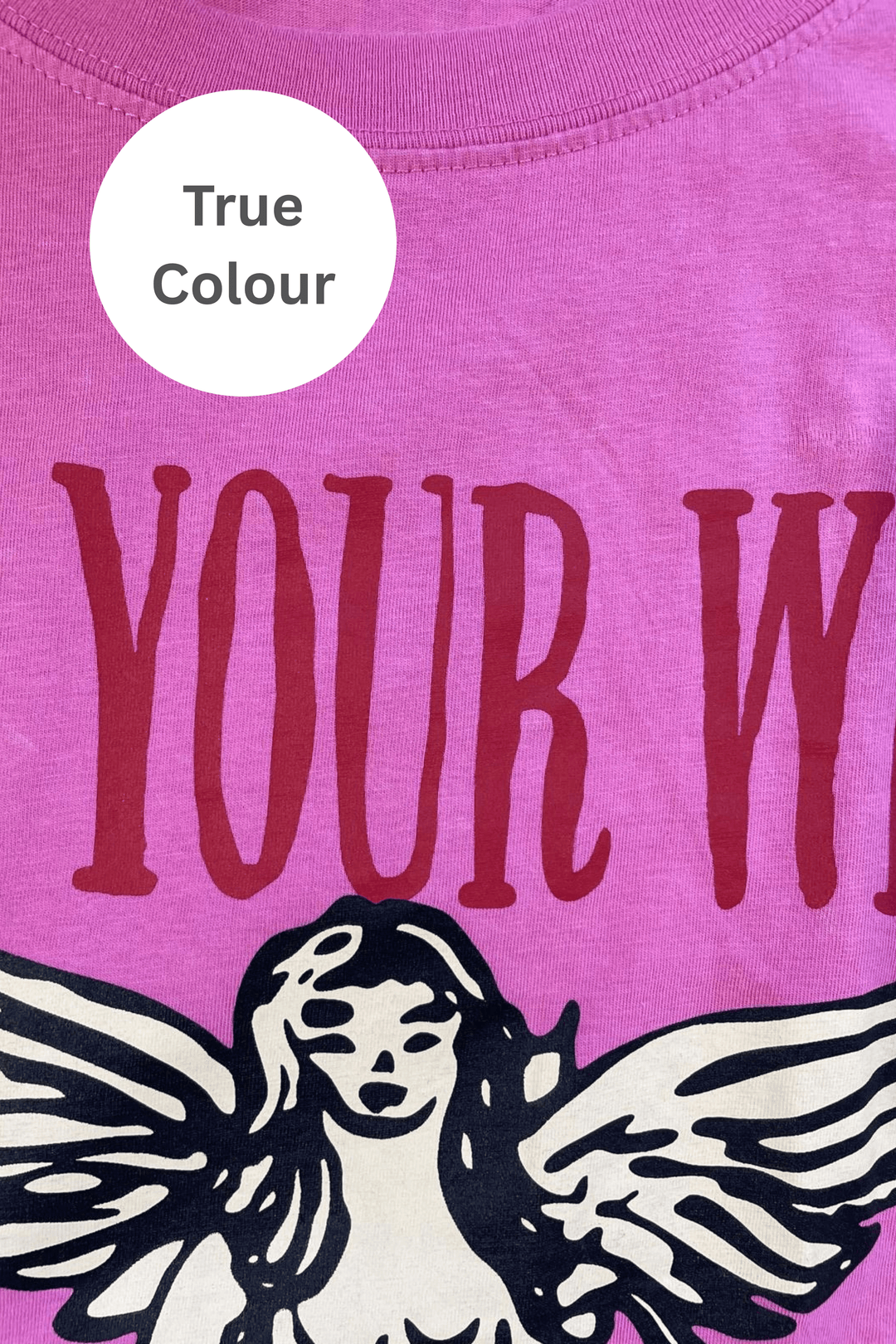 THE VERY OVERSIZED FIND YOUR WINGS TEE - PINK