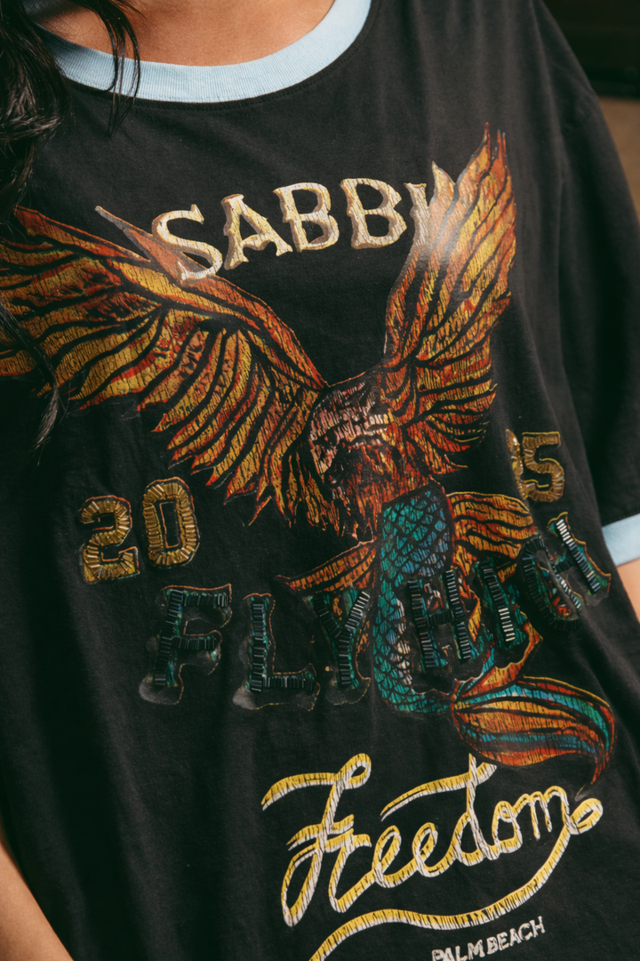 THE VERY OVERSIZED FLY HIGH TEE - BLACK