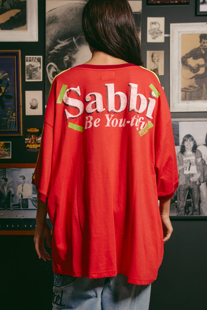 THE VERY OVERSIZED FLY HIGH TEE - RED