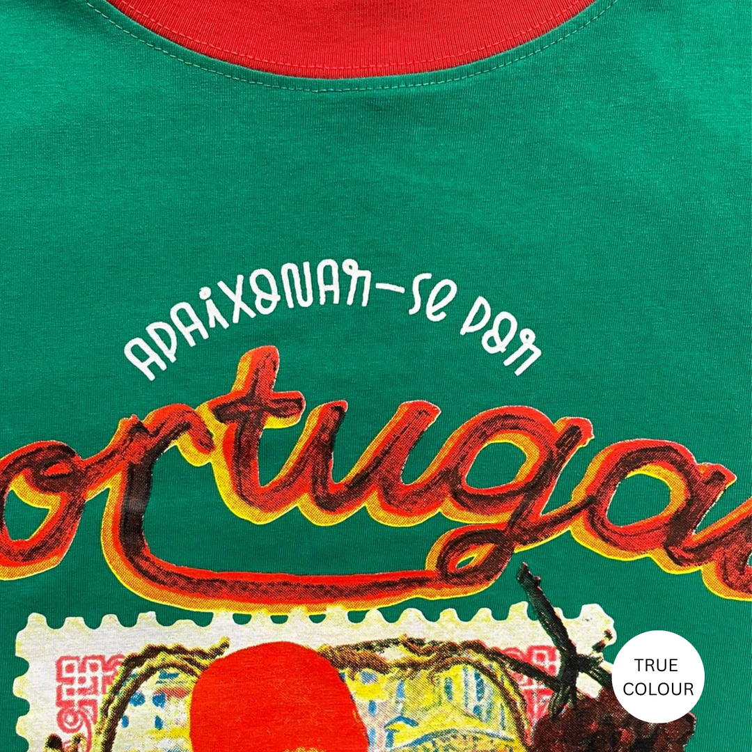 THE VERY OVERSIZED LOVE NOTES TEE -  PORTUGAL - GREEN
