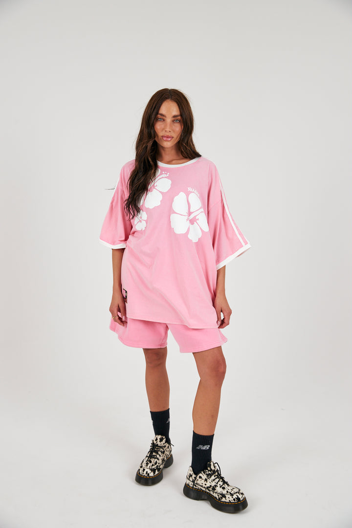 THE HIBISCUS TEE - PINK