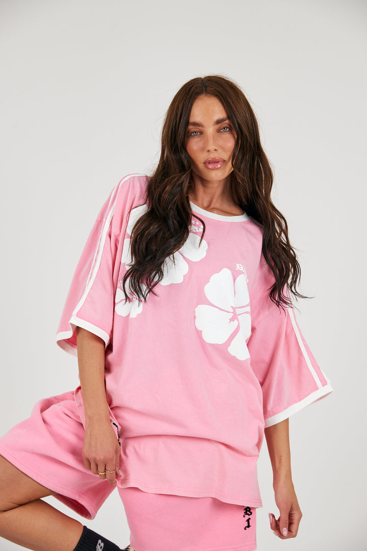 THE HIBISCUS TEE - PINK