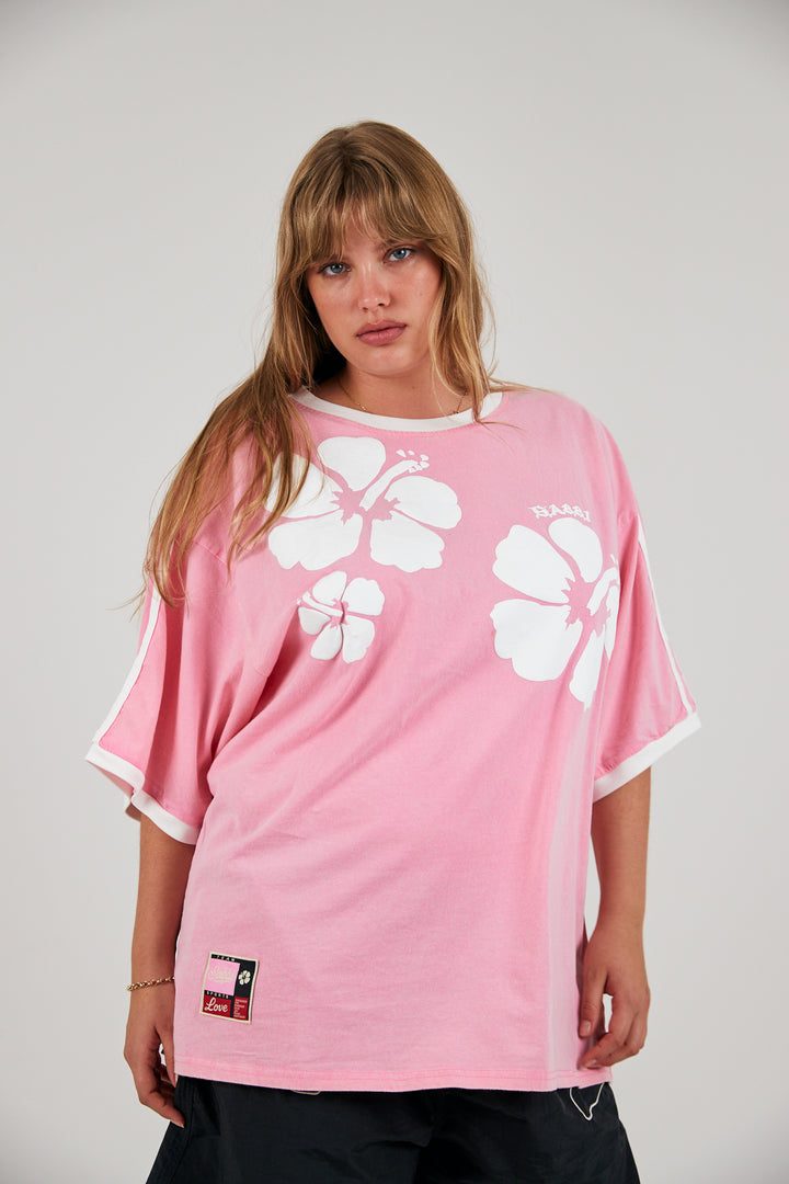 THE HIBISCUS TEE - PINK