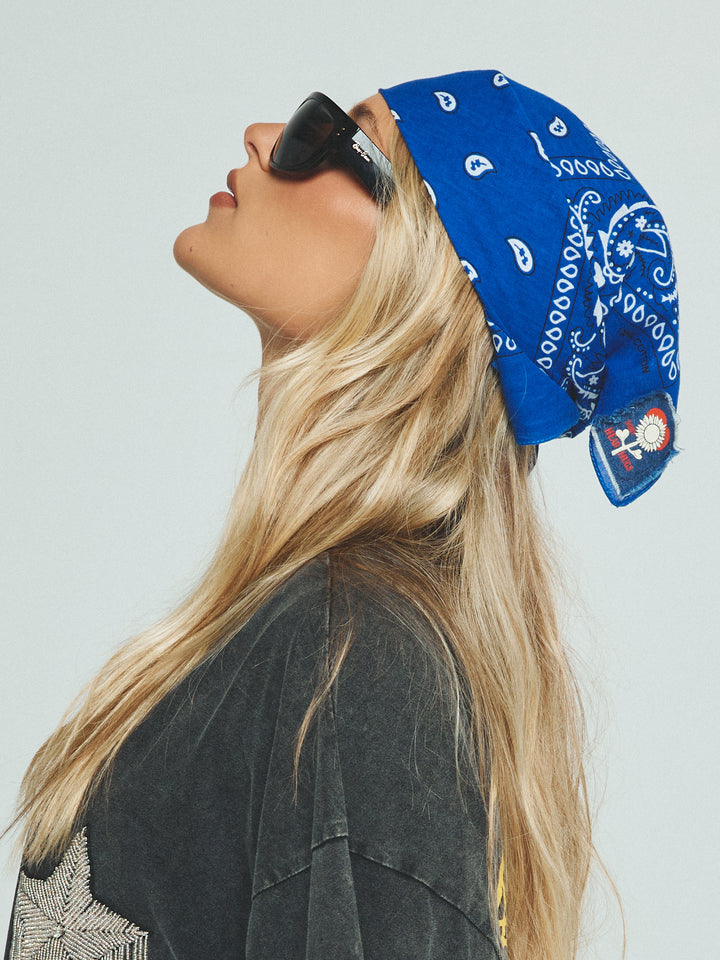 HEAD HUG BANDANAS - ROYAL BLUE