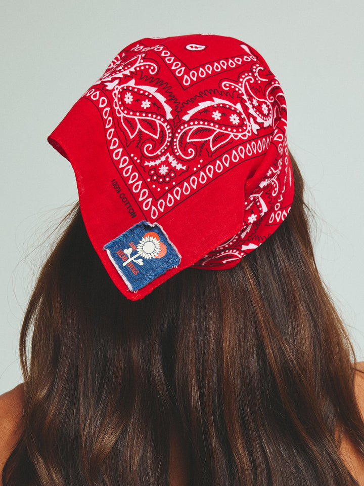 HEAD HUG BANDANA - RED