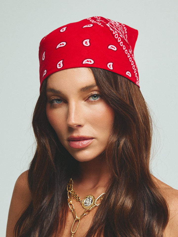 HEAD HUG BANDANA - RED