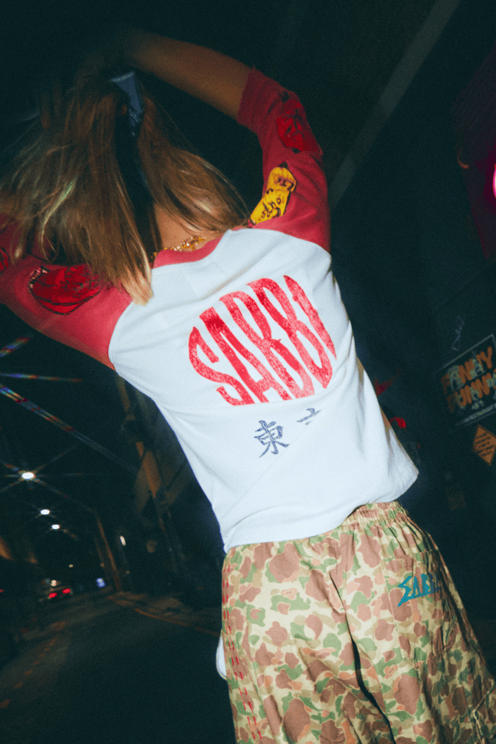 LUCKY 3/4 SLEEVE TOP - RED