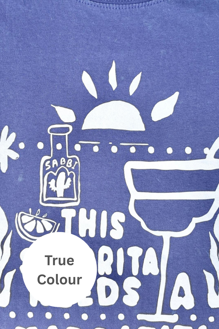 THE VERY OVERSIZED MARGIE TEE - ROYAL