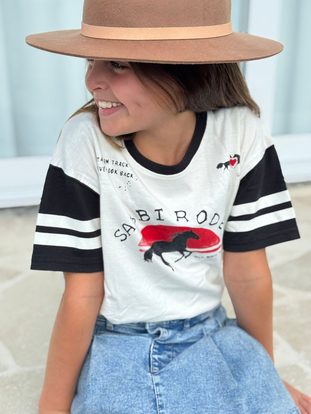 KIDS I LOVE RODEO TEE - MARSHMALLOW