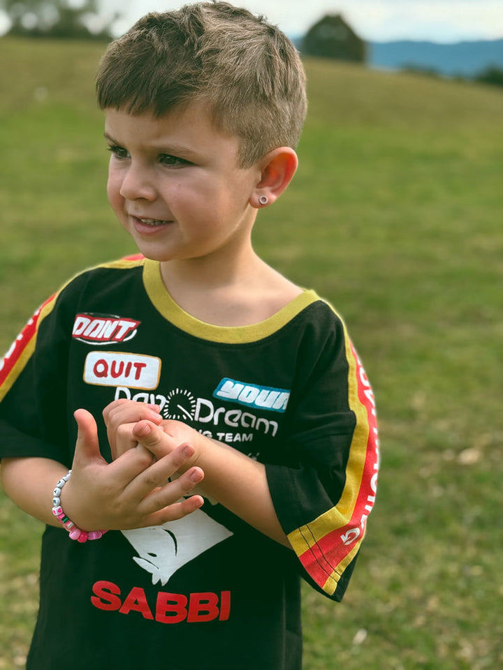 THE KID'S DON'T QUIT YOUR DAY DREAM TEE -  BLACK