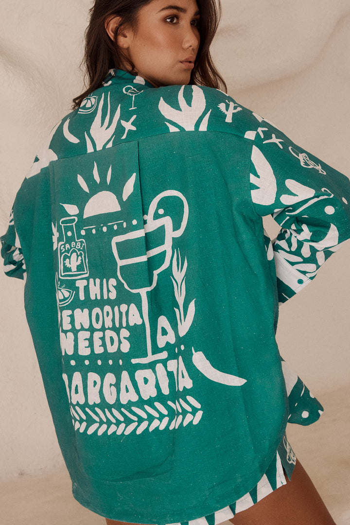 THE DON JULIO SHIRT - IT'S THIRSTY WORK GREEN