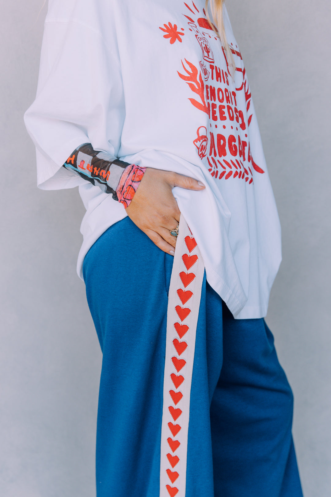 THE VERY OVERSIZED MARGIE TEE - RED