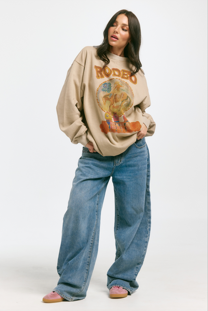 THE WHO THE BUCK CARES JUMPER - STONE