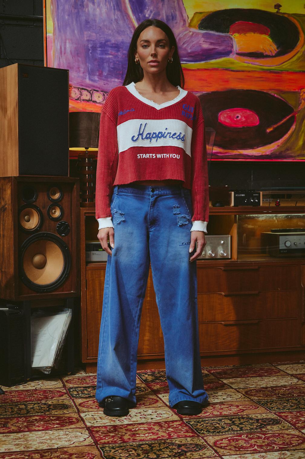 THE HAPPINESS TOP - MAROON