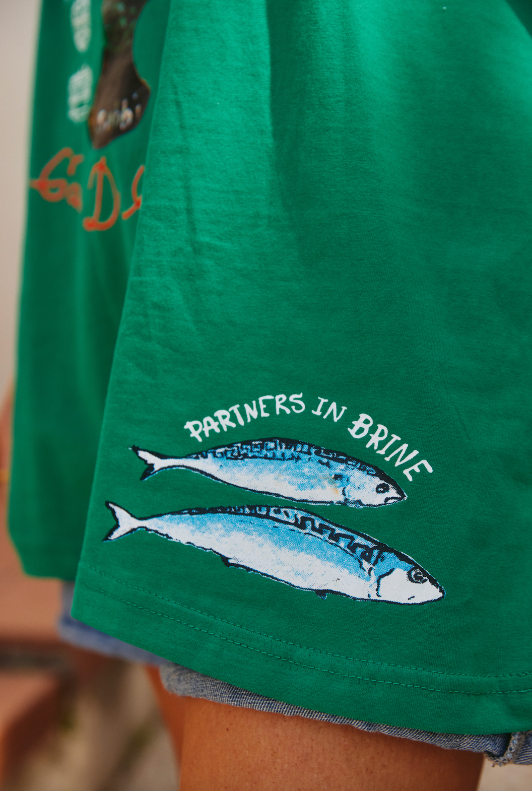 THE VERY OVERSIZED LOVE NOTES TEE -  PORTUGAL - GREEN