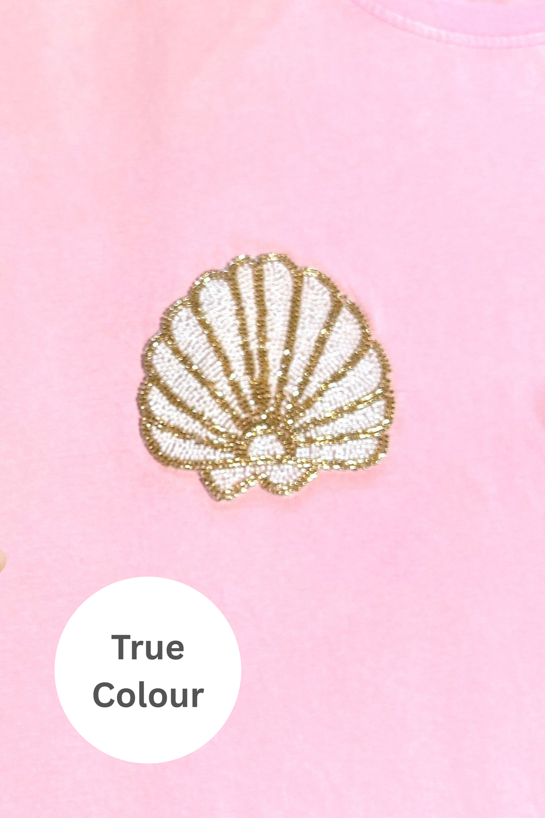 THE VERY OVERSIZED SHELL TITTY TEE - LIGHT PINK