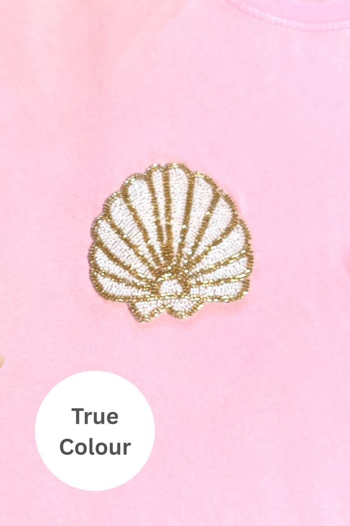 THE VERY OVERSIZED SHELL TITTY TEE - LIGHT PINK