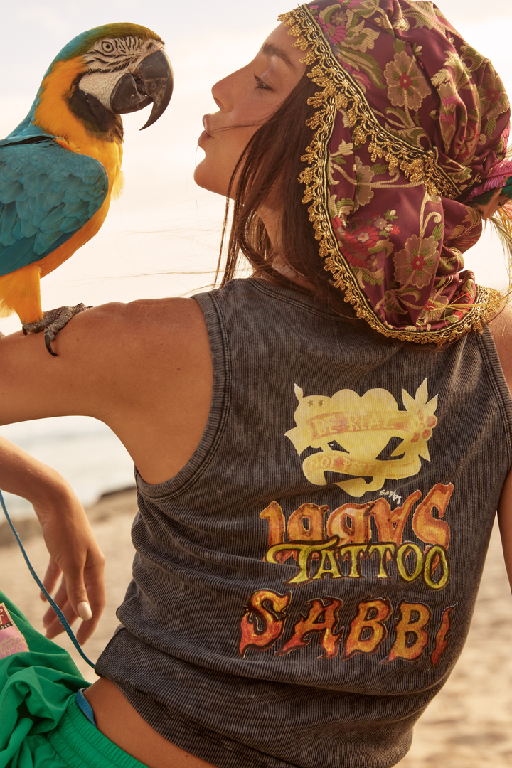 THE SMOOTH SAILING TANK - CHARCOAL