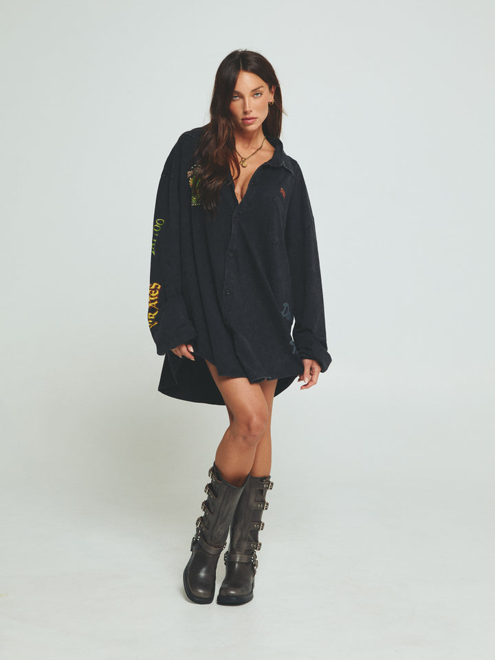 THE BE-YOUTIFUL RANCH SHIRT - BLACK