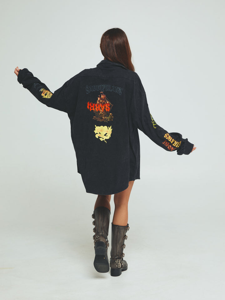 THE BE-YOUTIFUL RANCH SHIRT - BLACK