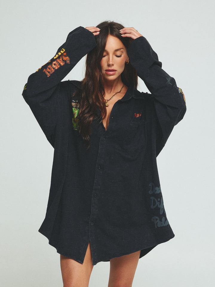 THE BE-YOUTIFUL RANCH SHIRT - BLACK