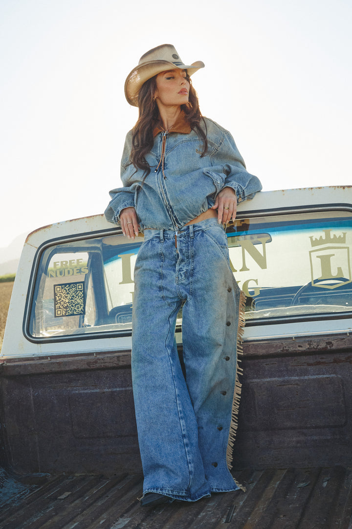 THE DIRTY DEEDS DENIM CHAPS