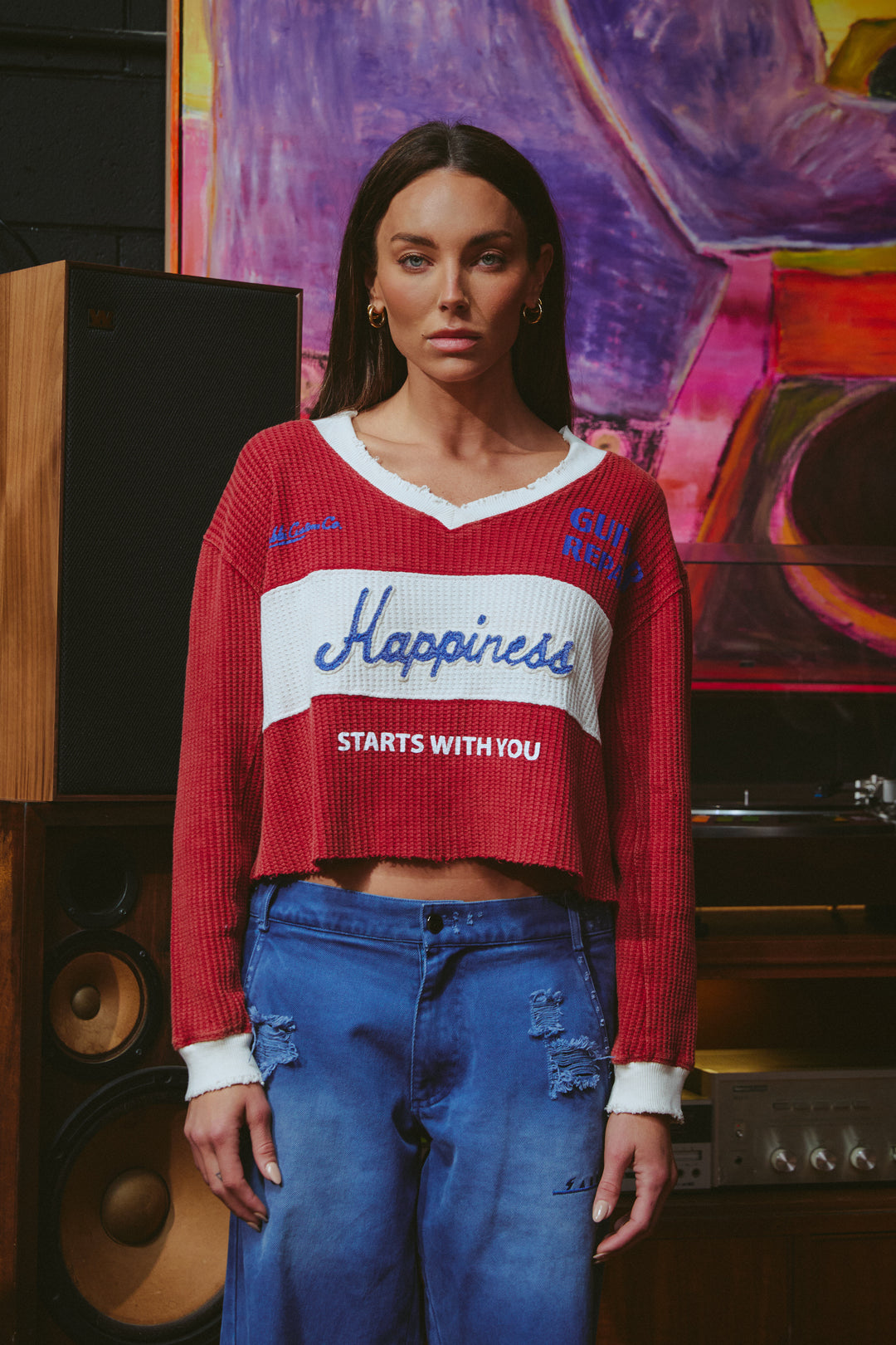 THE HAPPINESS TOP - MAROON