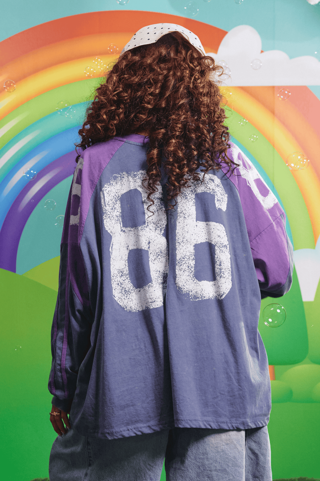 THE HIGH QUALITY HUMAN LONG SLEEVE TEE - PURPLE