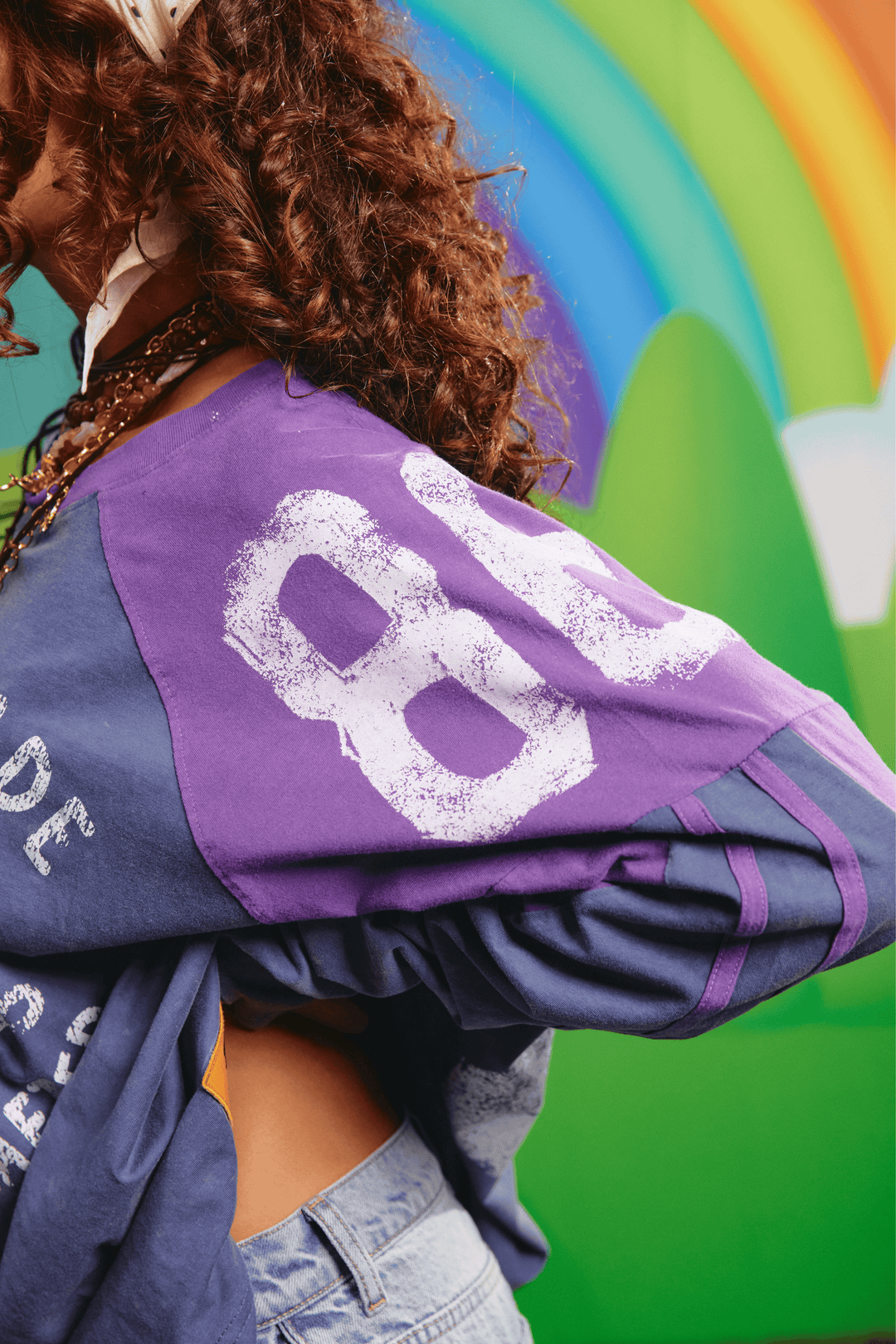 THE HIGH QUALITY HUMAN LONG SLEEVE TEE - PURPLE