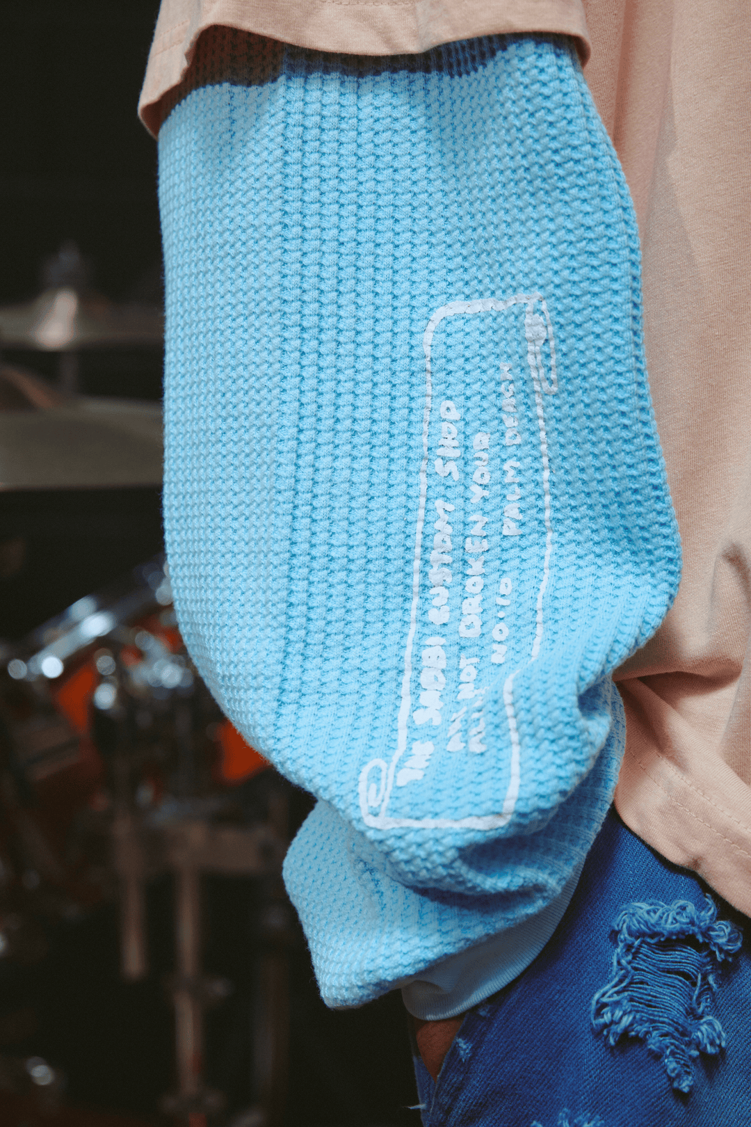 THE LONG SLEEVE SABBI CUSTOM TEE - APRICOT