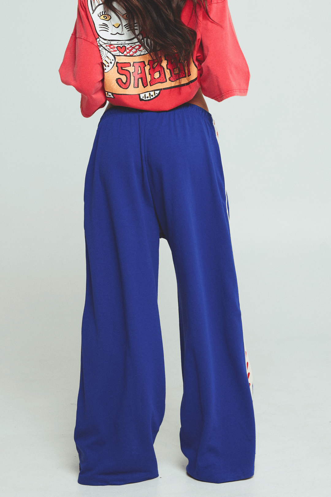 THE RAVING HEARTS PANTS - BLUE