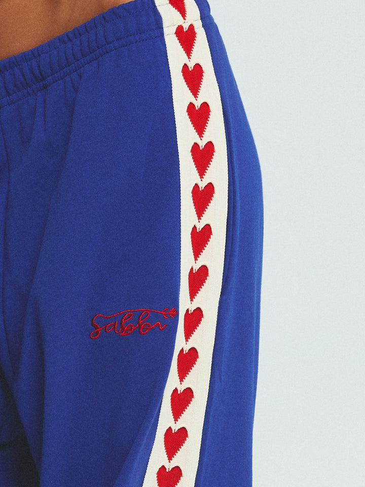 THE RAVING HEARTS PANTS - BLUE