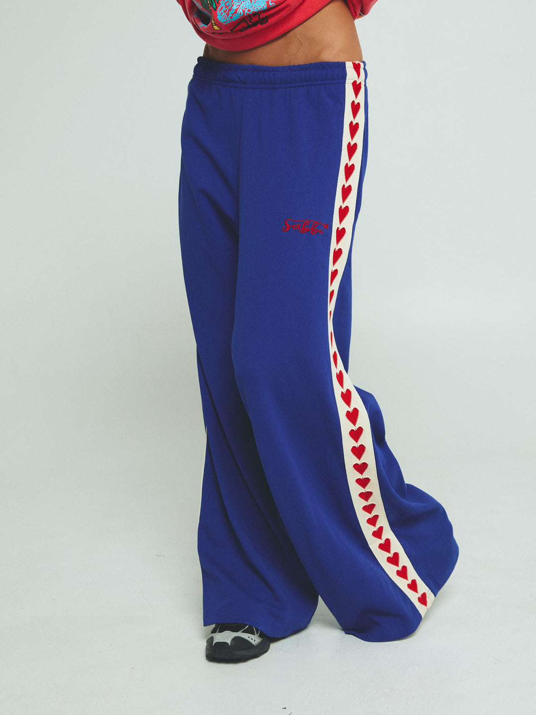 THE RAVING HEARTS PANTS - BLUE