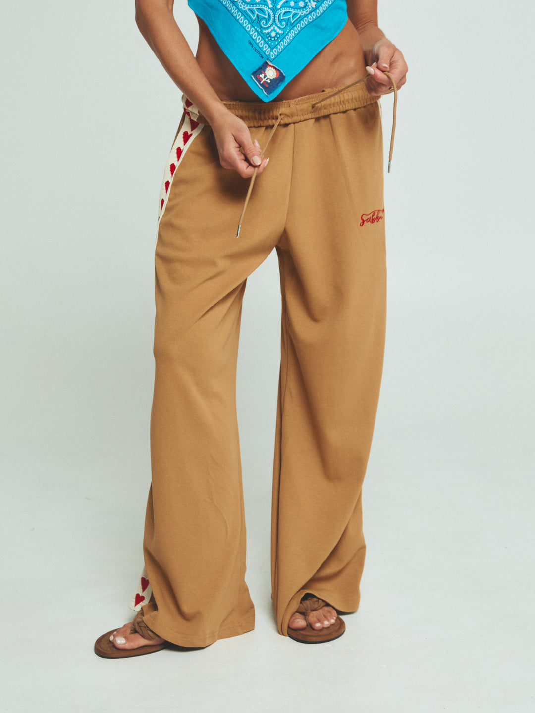 THE RAVING HEARTS PANTS - CARAMEL