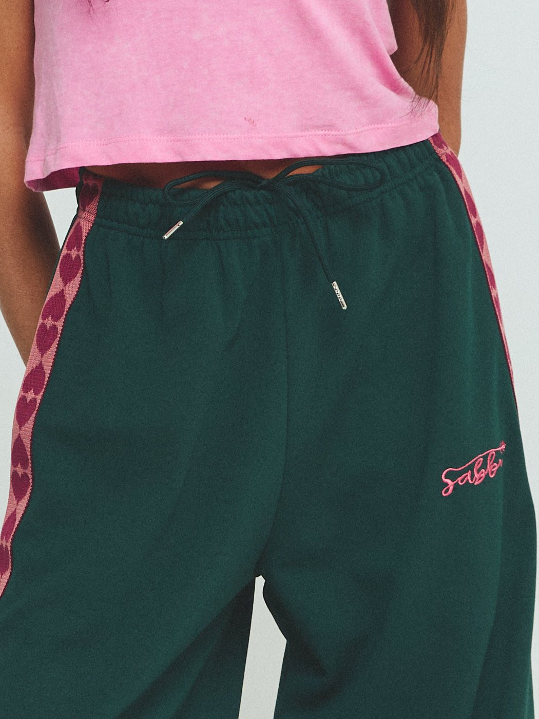 THE RAVING HEARTS PANTS - GREEN