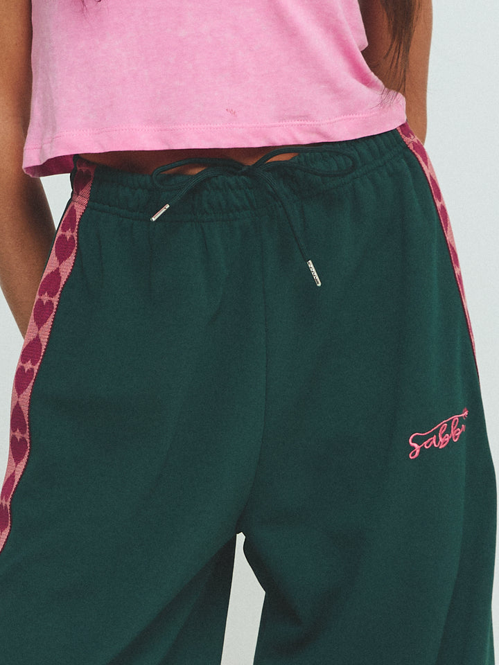THE RAVING HEARTS PANTS - GREEN