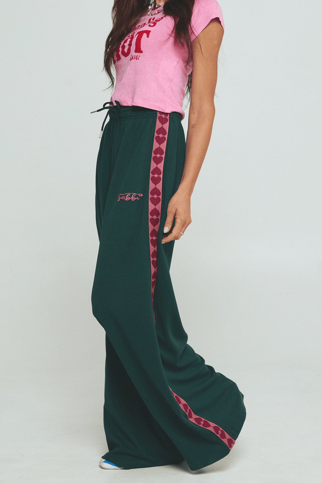 THE RAVING HEARTS PANTS - GREEN