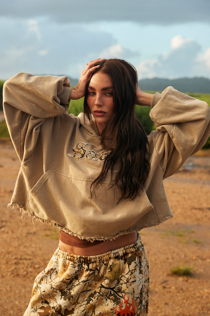 THE TREES COMPANY CROP HOODIE