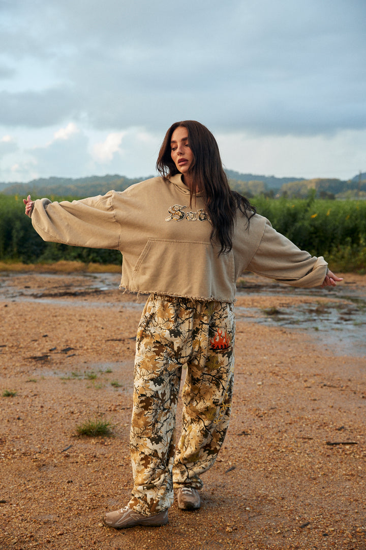 THE TREES COMPANY CROP HOODIE