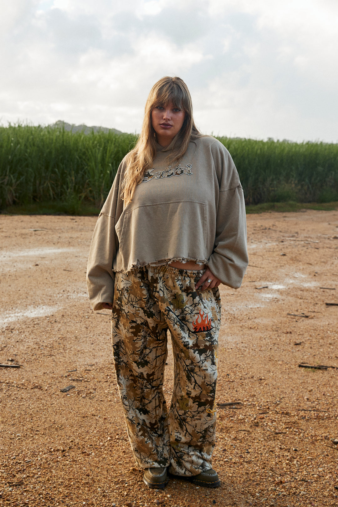 THE TREES COMPANY CROP HOODIE