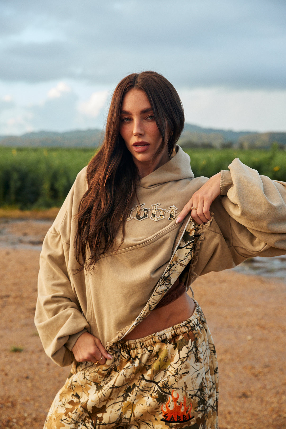 THE TREES COMPANY CROP HOODIE