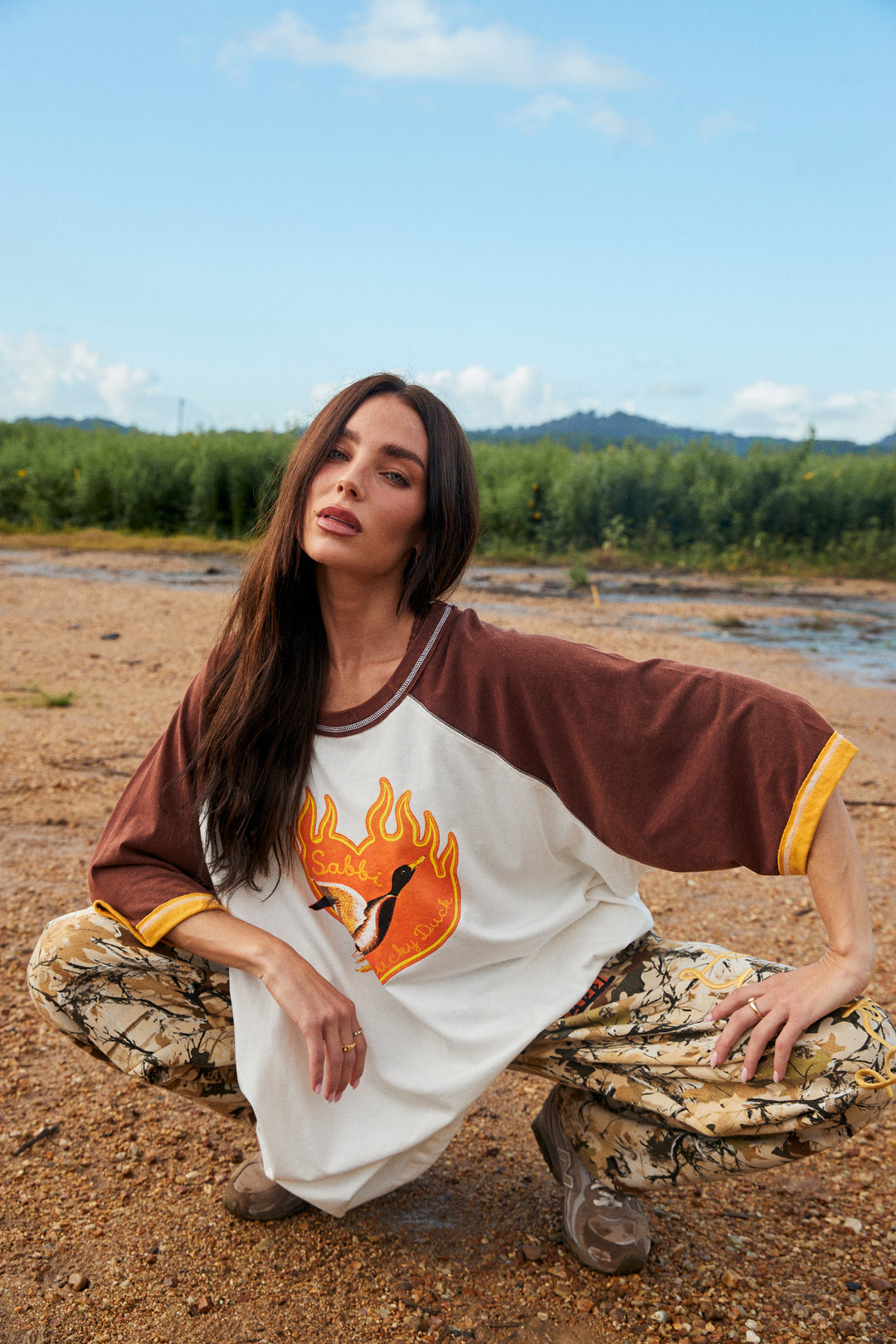 THE VERY OVERSIZED LUCKY DUCK RAGLAN TEE
