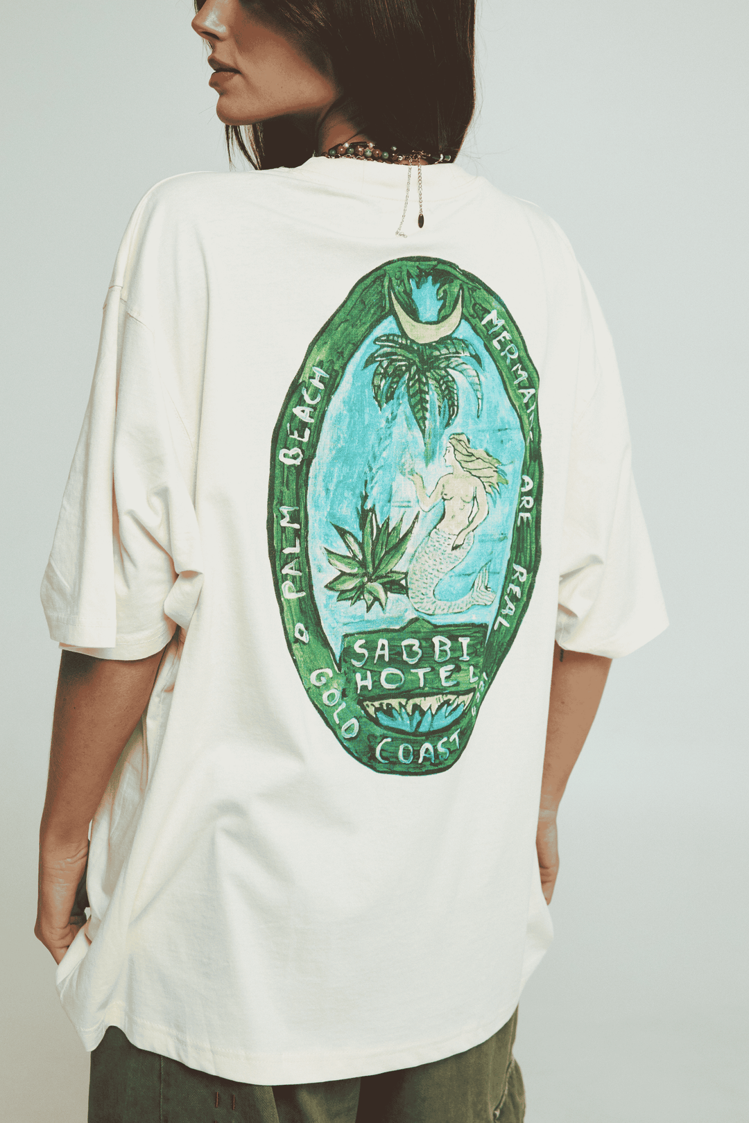 THE VERY OVERSIZED MERMAID TEE - CREAM