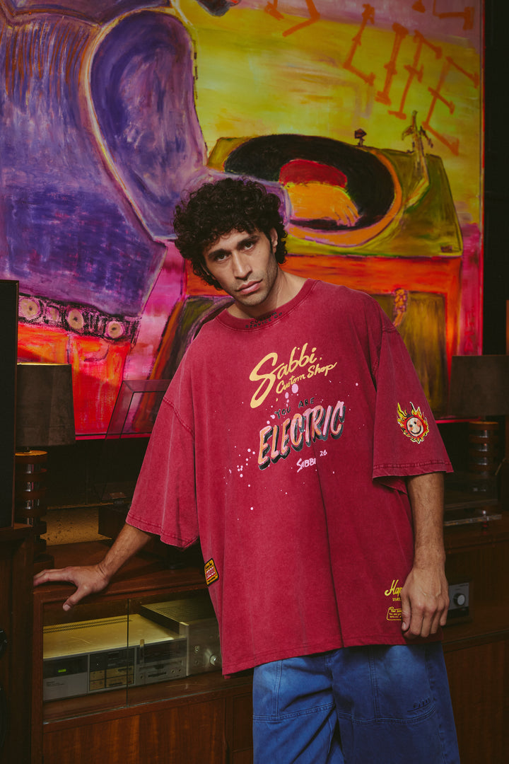 THE VERY OVERSIZED YOU ARE ELECTRIC TEE