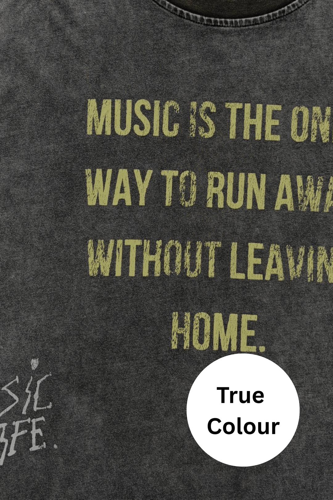 THE VINYL SHOP TEE - BLACK