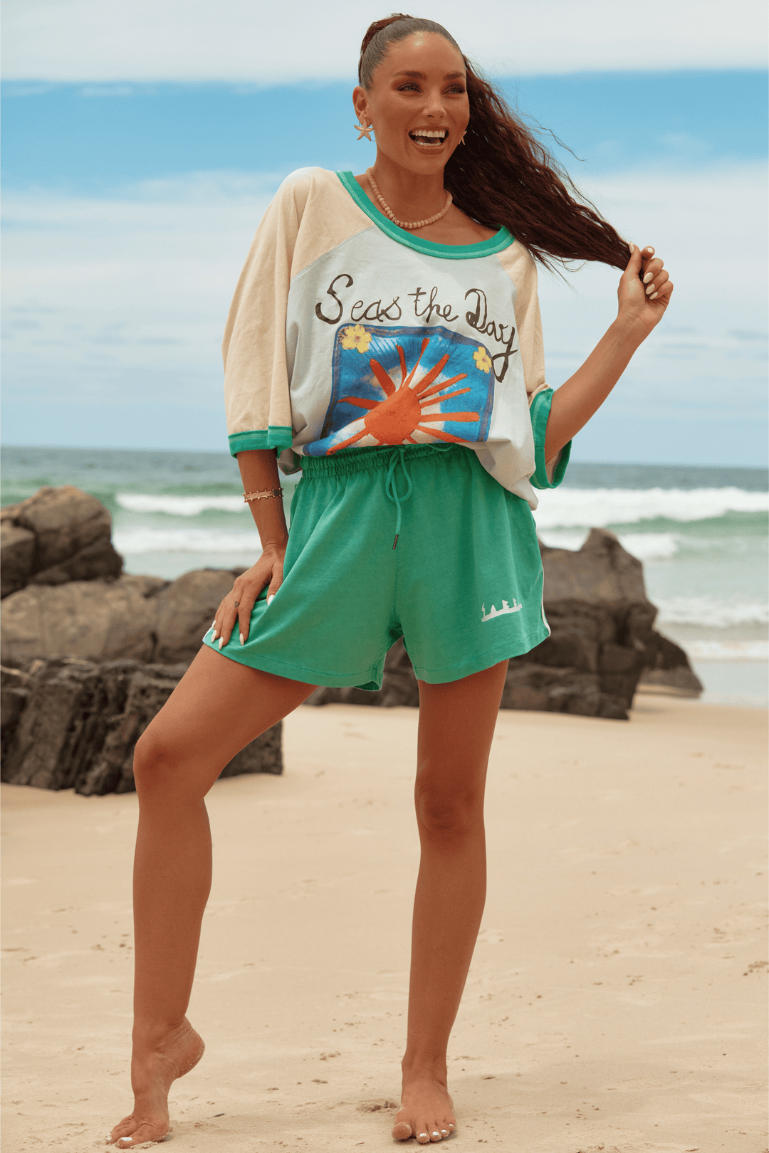 THE CHIDO SHORTS - SEAS THE DAY - GREEN