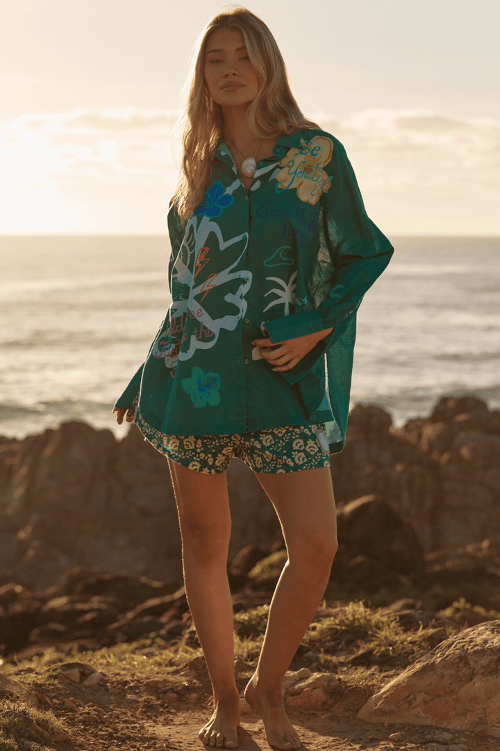 THE DON JULIO SHIRT - SEAS THE DAY - GREEN