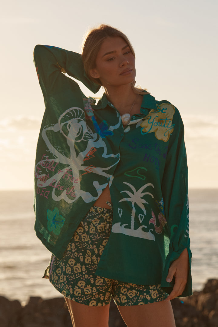 THE DON JULIO SHIRT - SEAS THE DAY - GREEN